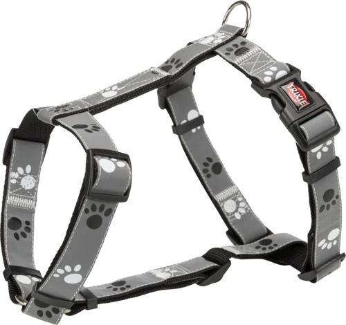 TRIXIE Silver Reflect H-Geschirr - XS / S (30 – 40 cm)