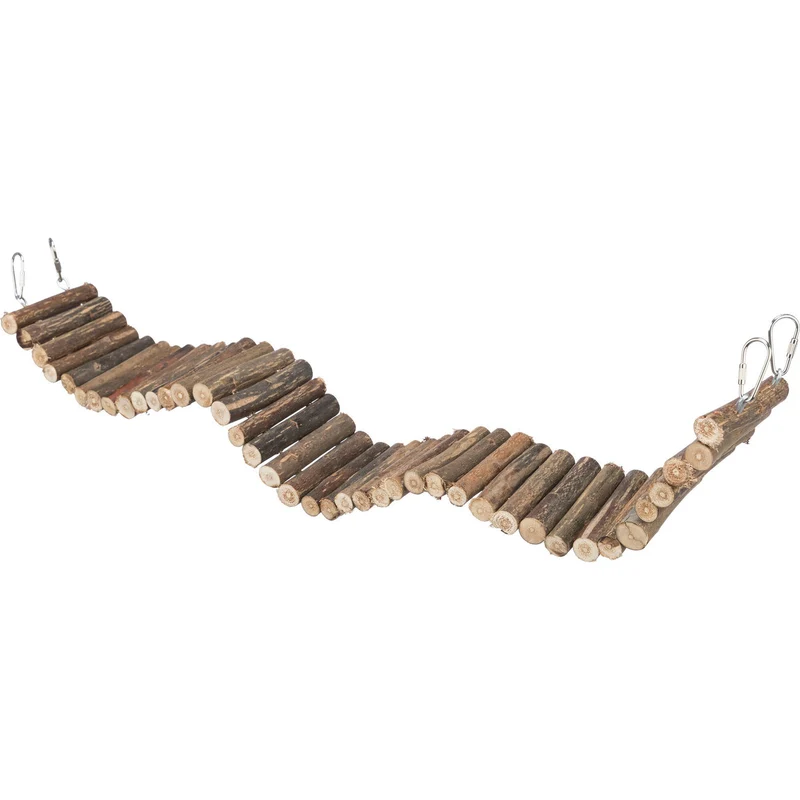 Hängebrücke aus Weideholz