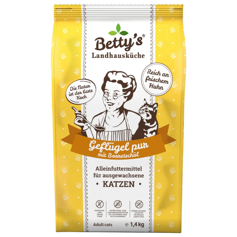 Bettys Landhausküche Katze Adult Trocken Geflügel pur