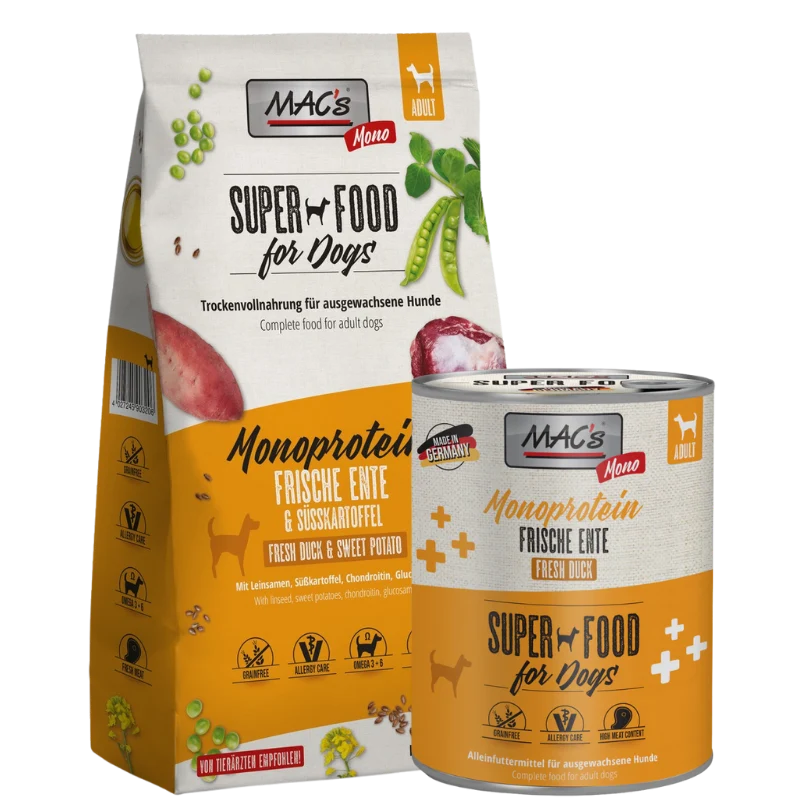 Kombipaket MAC's Dog Monoprotein Ente