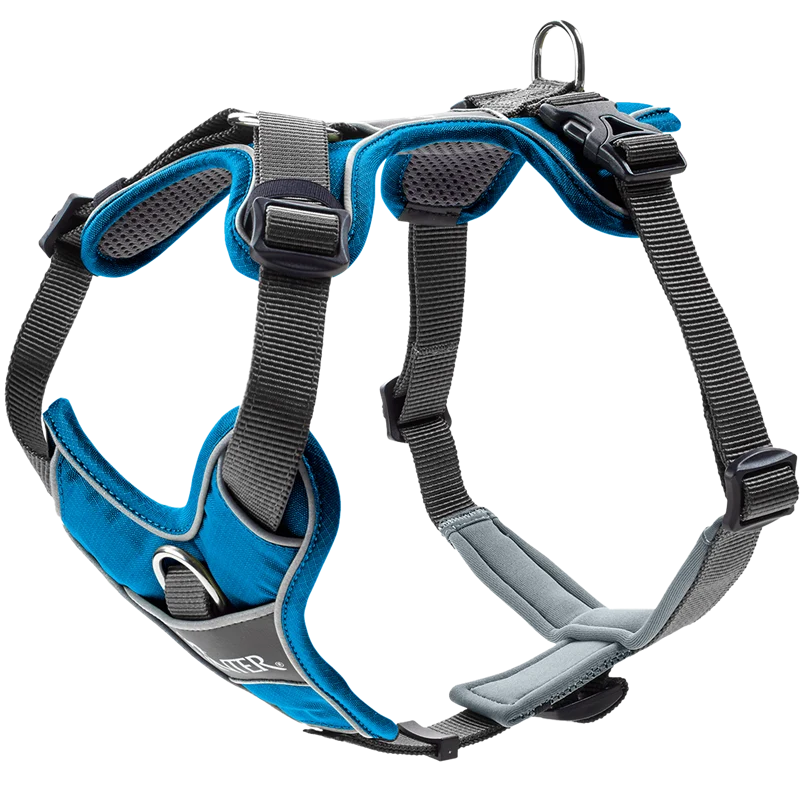 [Räumungsverkauf] HUNTER Geschirr Divo hellblau / grau - L / XL (79 – 107 cm)