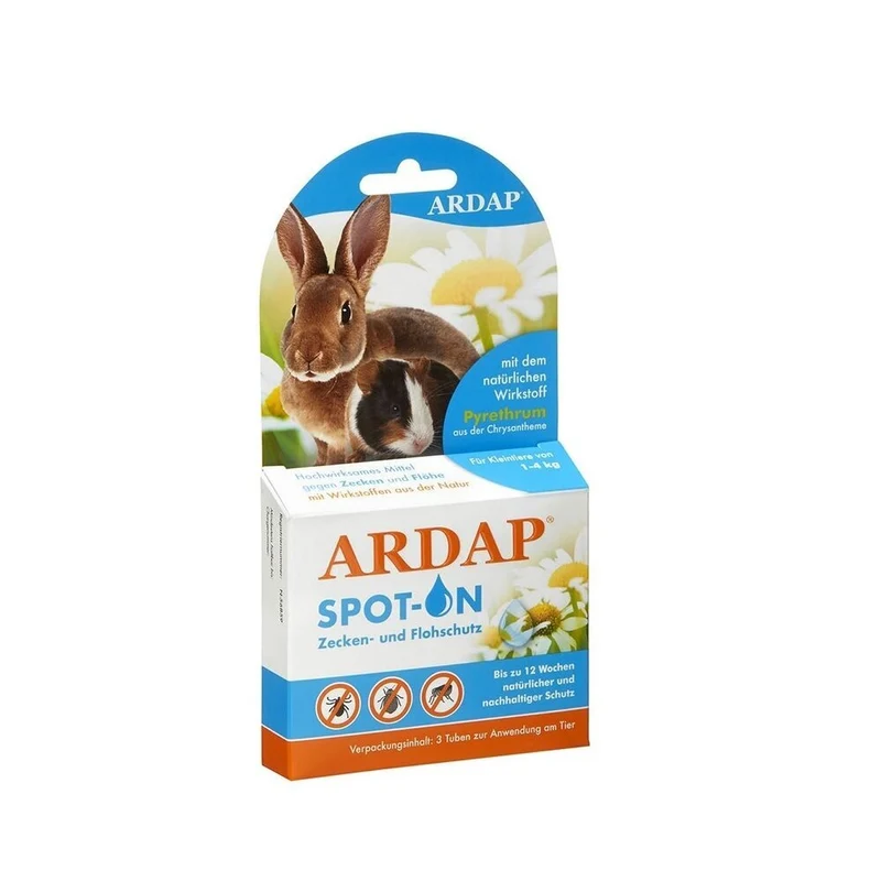 Ardap Spot-On für Kleintiere Zeckenschutz, Flohschutz