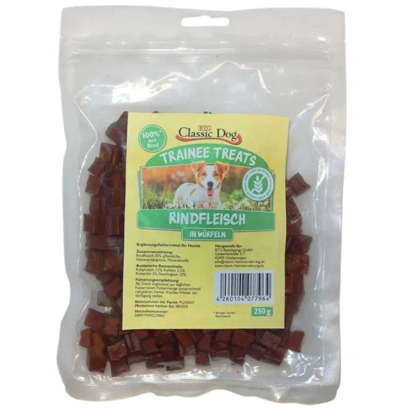 BTG Classic Dog Trainee Treats Rindfleischwürfel 250 g