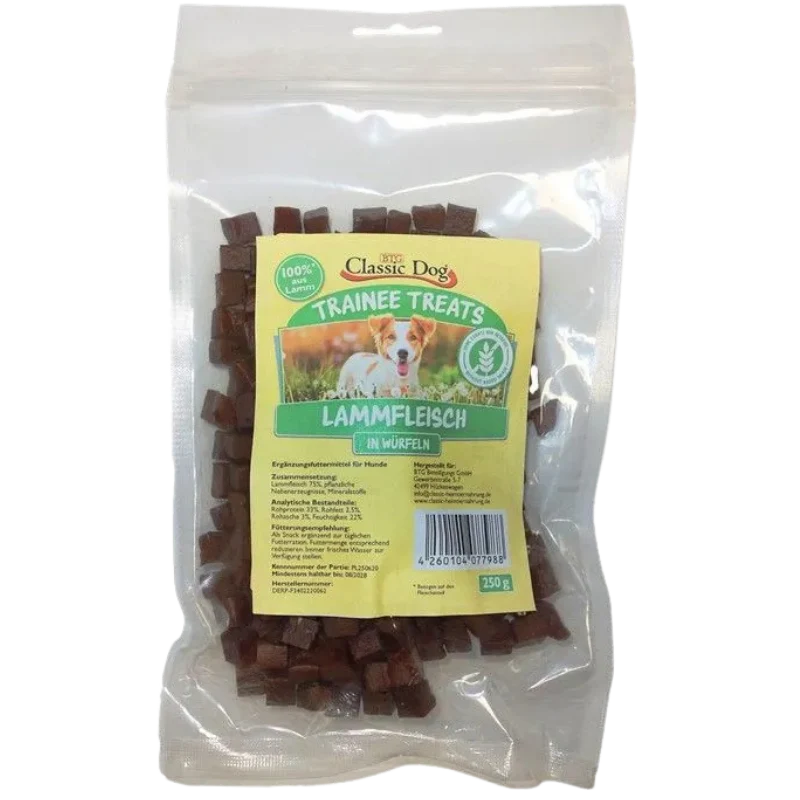 BTG Classic Dog Trainee Treats Lammfleischwürfel 250 g