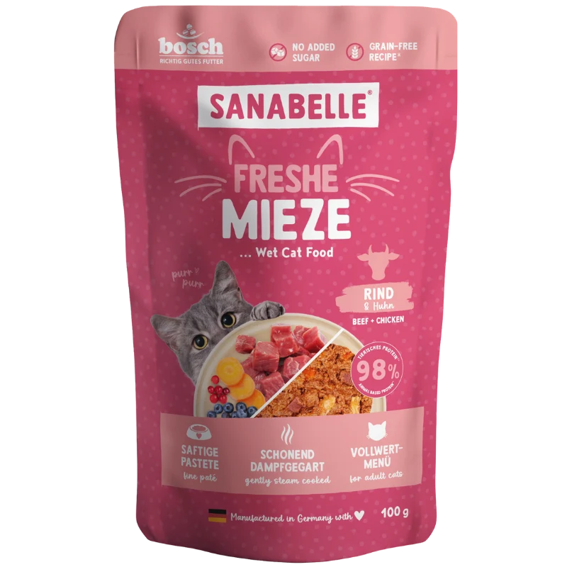 Sanabelle Freshe Mieze Rind & Huhn 100 g