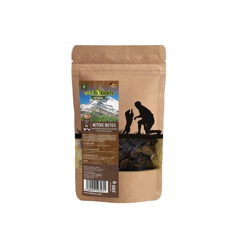 Wildborn Natural Active Bites Hundesnack 200g