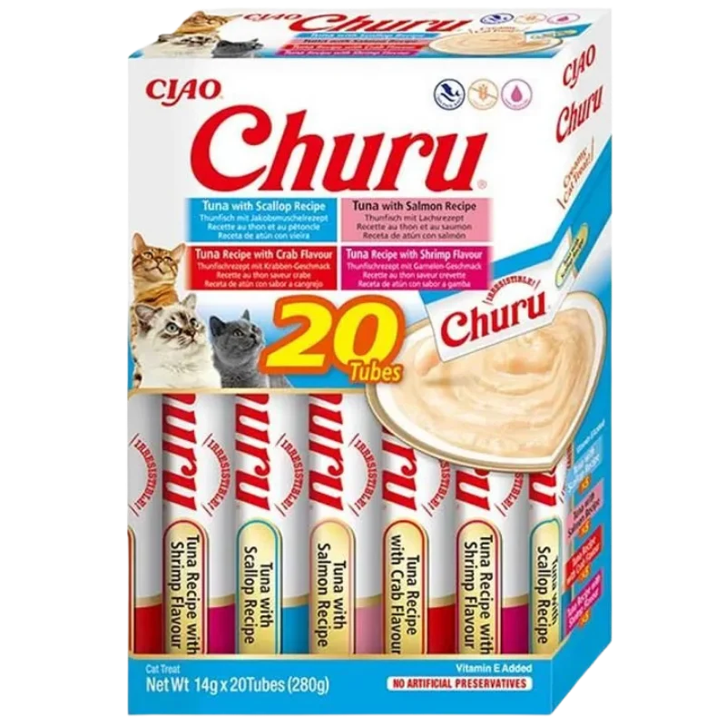 Inaba Cat Churu Varieties Tuna & Seafood 20x14 g
