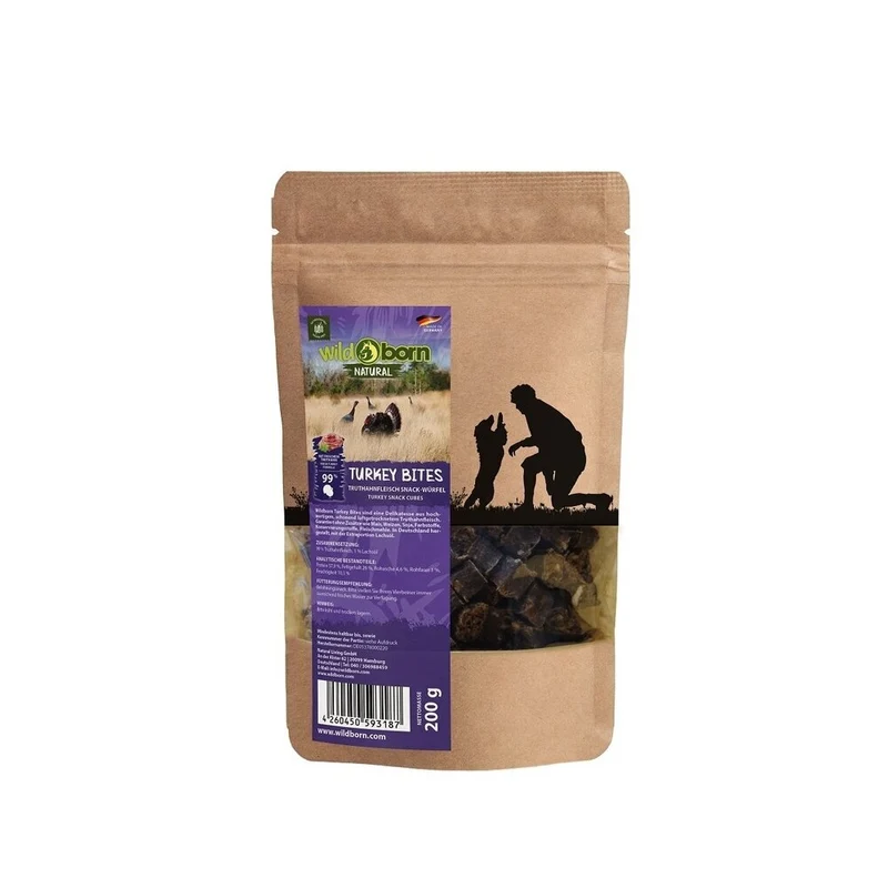 Wildborn Natural Turkey Bites Hundesnack