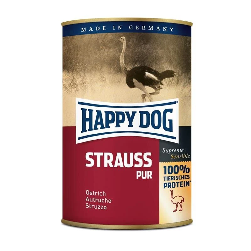 Happy Dog Dose Strauß Pur Nassfutter