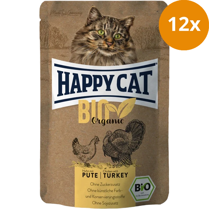 Happy Cat Pouch Bio Huhn & Pute 85 g