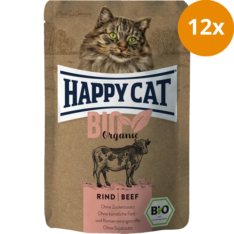 Happy Cat Pouch Bio Rind 85 g