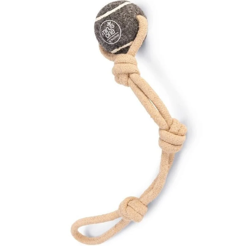 Minus One Nachhaltiger Tennisball mit Seil
