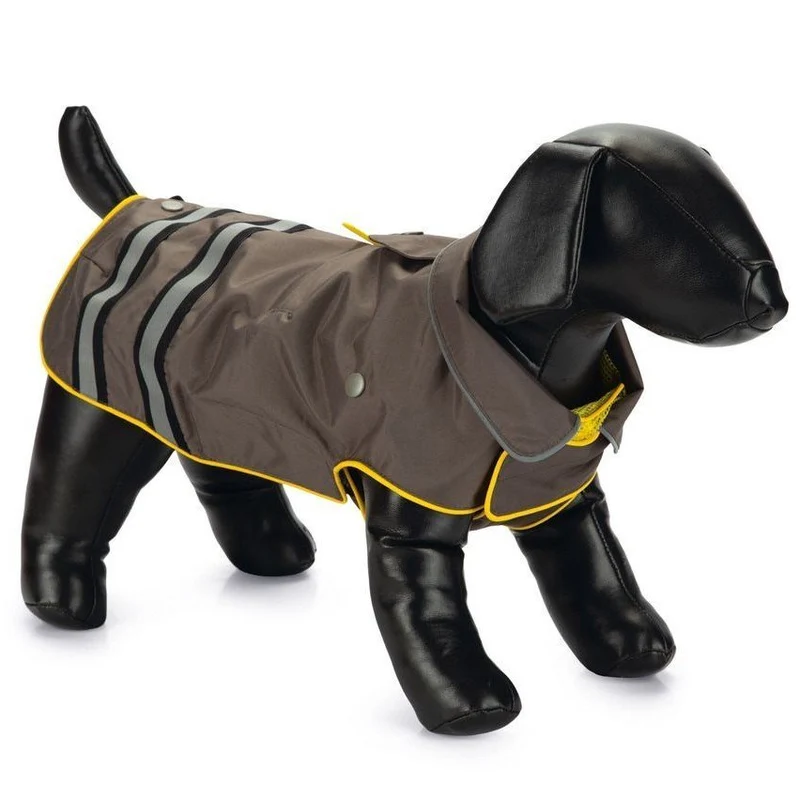 Beeztees Hunde Regenmantel Seja Reflex – Wasserdicht mit Fleece-Innenfutter