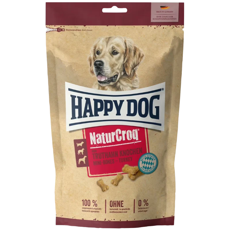 Happy Dog NaturCroq Snack Mini Truthahn Knochen 700 g
