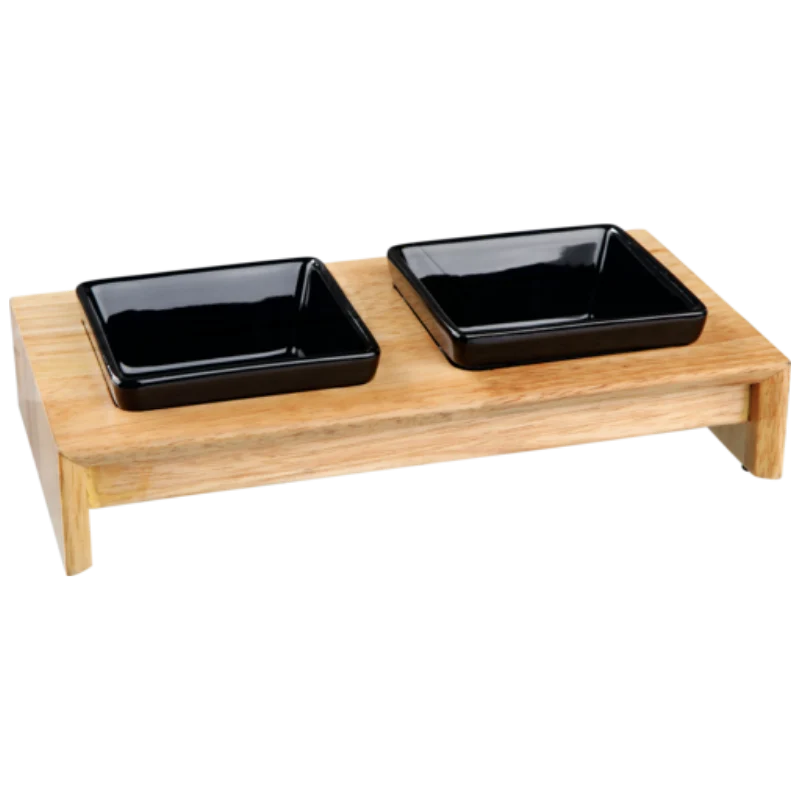 TRIXIE Napf-Set, Keramik/Holz