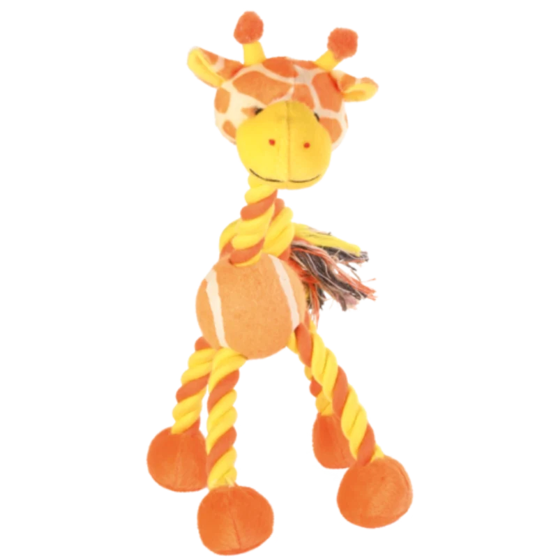 TRIXIE Giraffe mit Tennisball und Tau