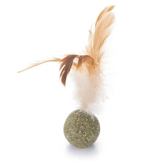 Catnip Ball mit Federn