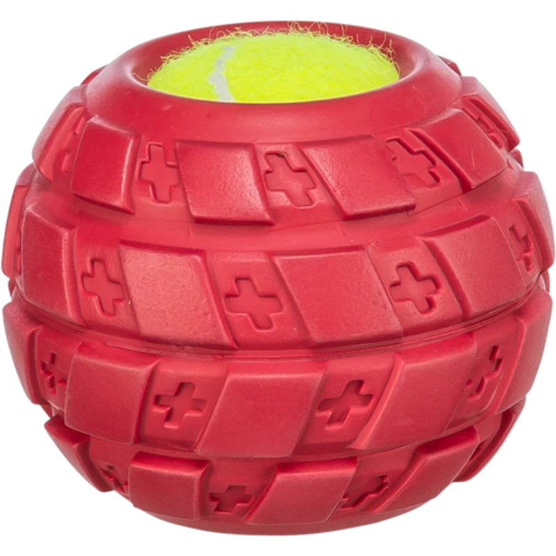 TRIXIE Tennisball im Reifen, Naturgummi
