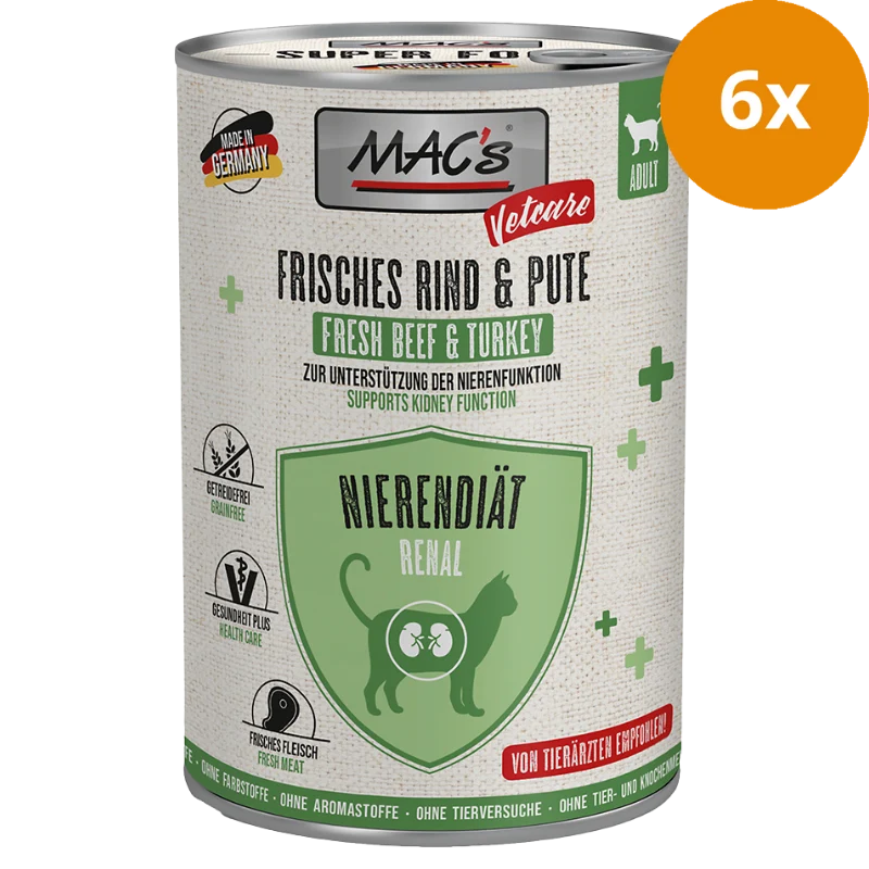 MAC's Cat Vetcare Nierendiät Rind & Pute 400 g