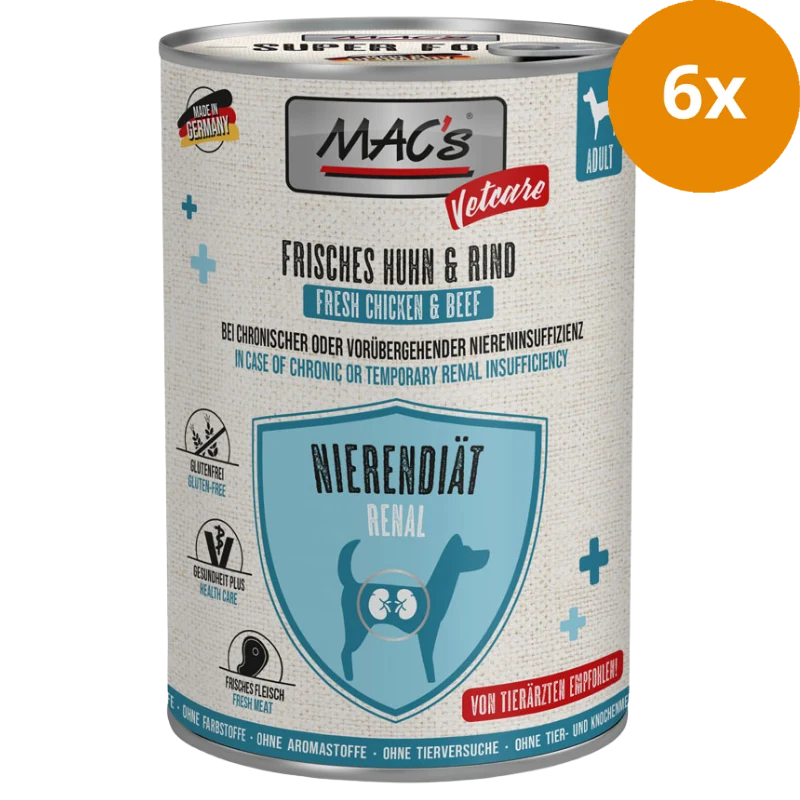 MAC's Dog Vetcare Nierendiät Huhn & Rind 400 g