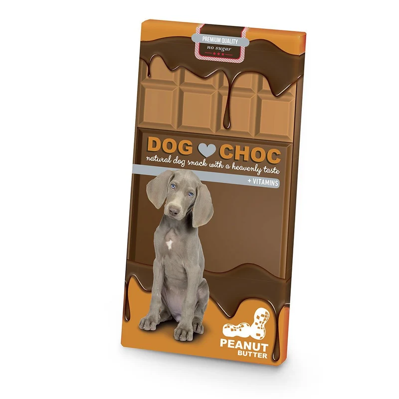 Duvo Dog Choc Hundesnack mit Erdnussbutterundeschokolade