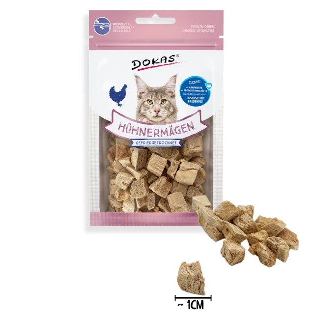 Katzensnack getrocknete Hühnermägen