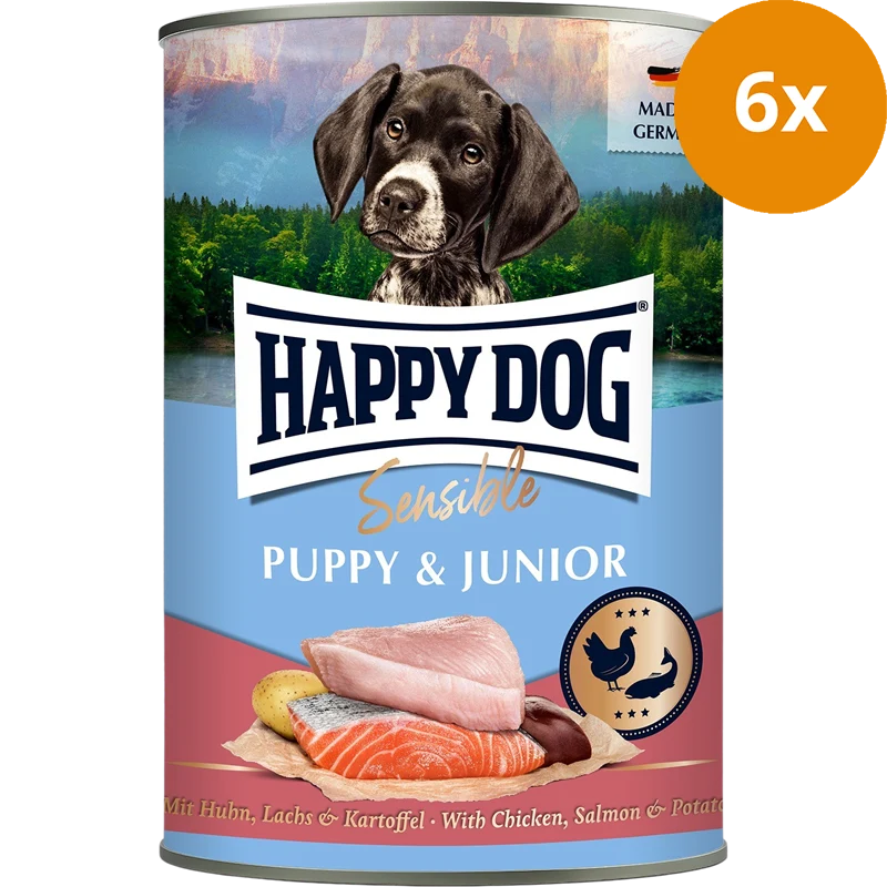 Happy Dog Sensible Puppy Huhn, Lachs & Kartoffel 400 g