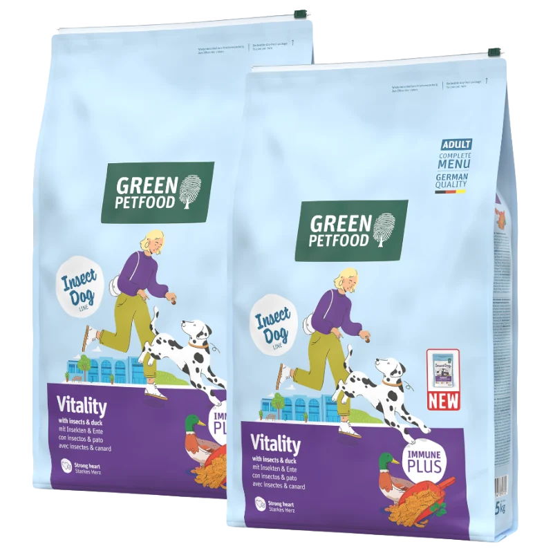 Green Petfood InsectDog Vitality with Insects