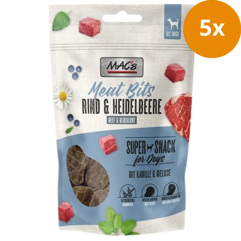 MAC's Dog Meat Bits Rind & Heidelbeere 90 g