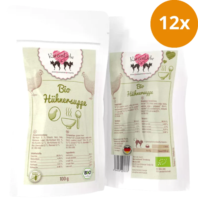 Katzenliebe Bio-Hühnersuppe PB 100 g