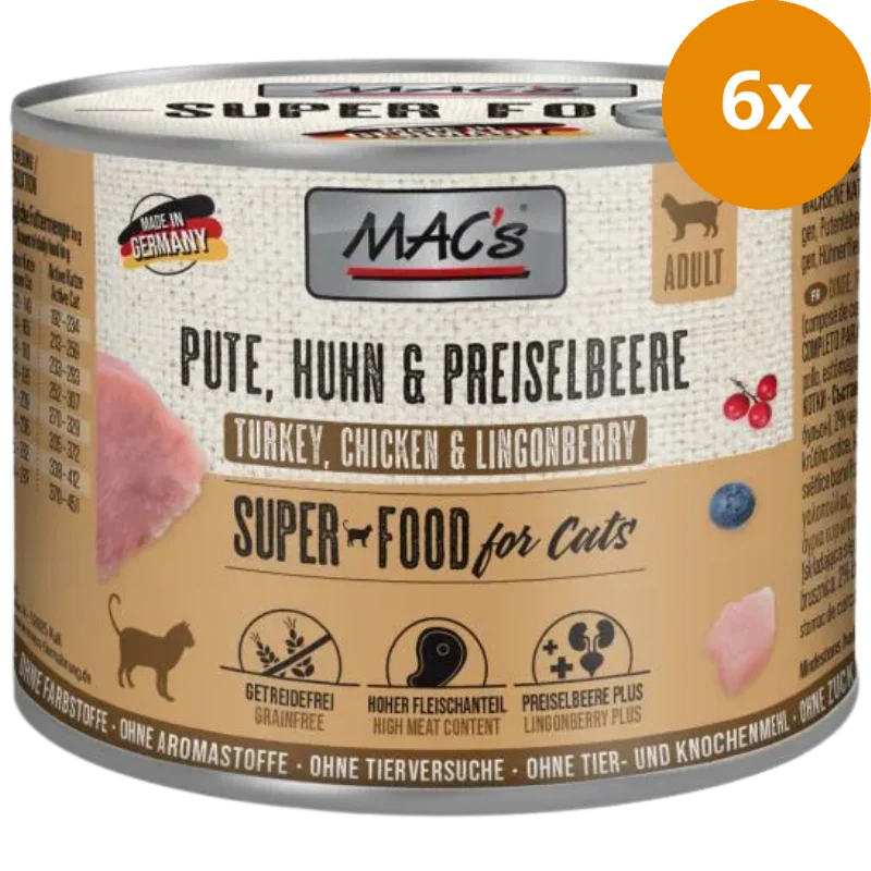 MAC's Cat Pute, Huhn & Preiselbeere 200 g