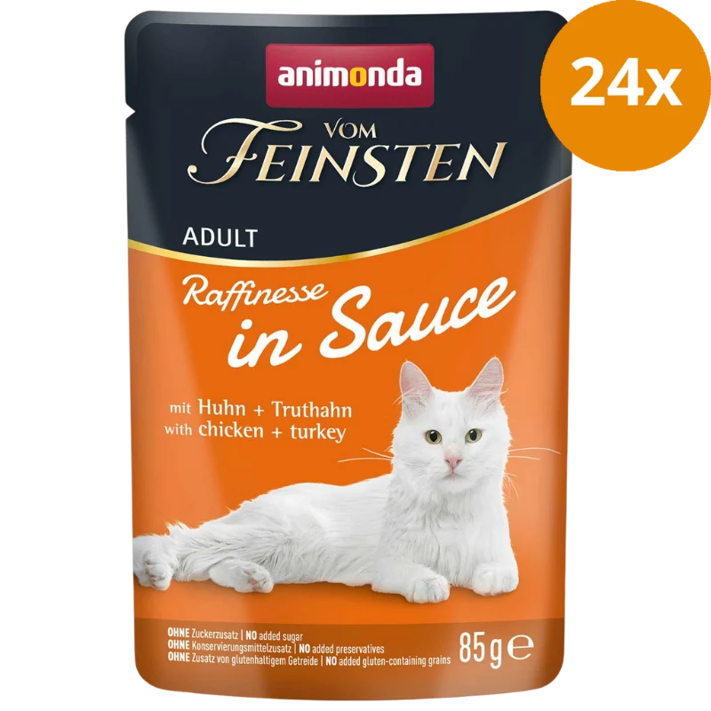 Animonda Vom Feinsten Raffinesse in Sauce Adult mit Huhn + Truthahn 85 g