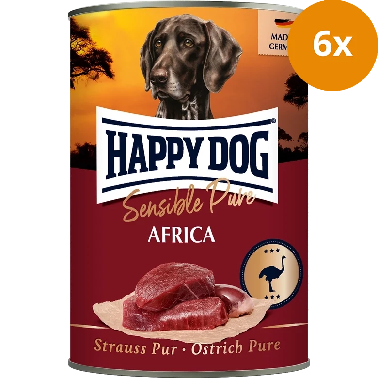 Happy Dog Sensible Pure Africa Strauß Pur 400 g