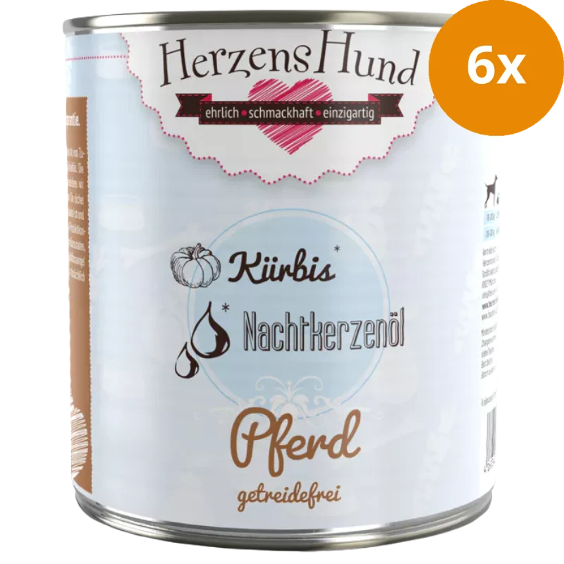 Herzenshund Pferd mit Kürbis getreidefrei 800 g