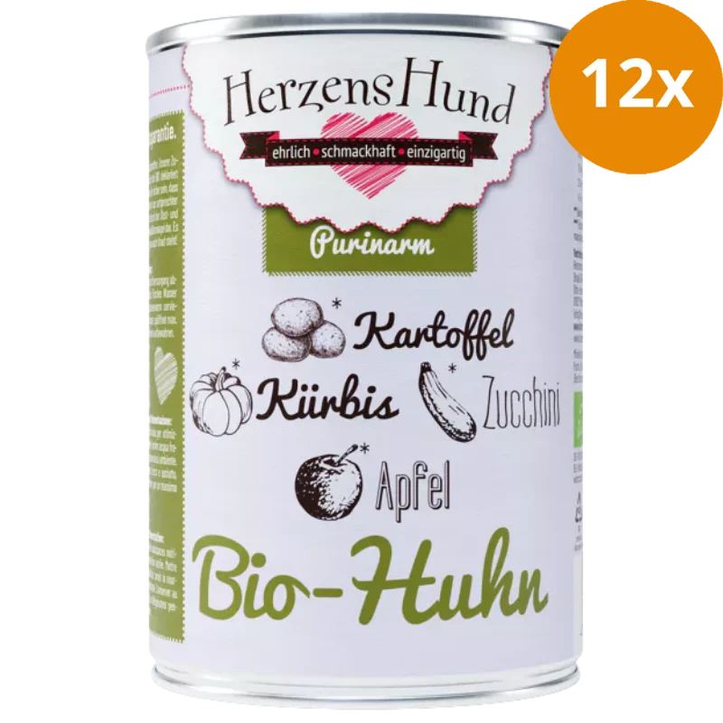 Herzenshund Bio-Huhn mit Bio-Kartoffel 400 g