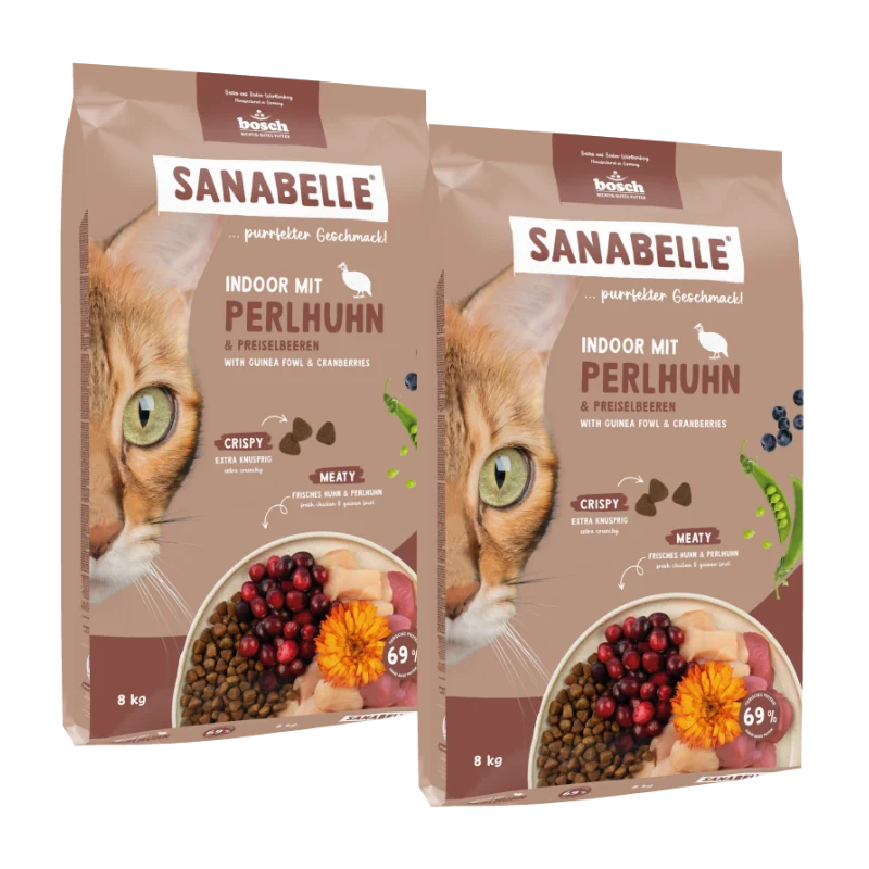 Sanabelle Indoor mit Perlhuhn