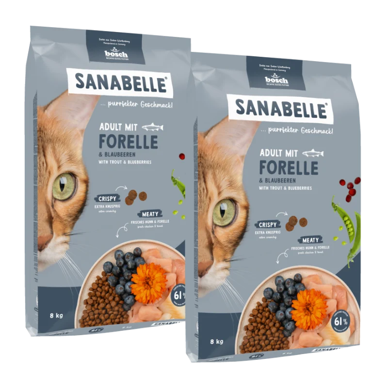 Sanabelle Adult mit Forelle