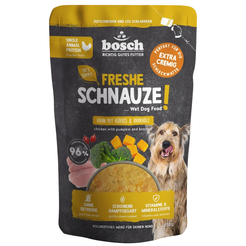 bosch Freshe Schnauze Nassfutter - Huhn mit Kürbis & Brokkoli 250 g