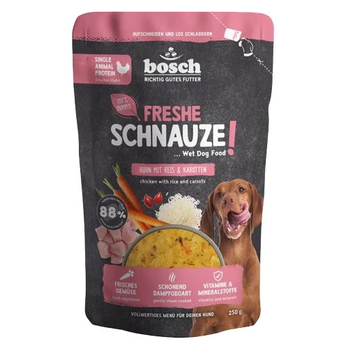 bosch Freshe Schnauze Nassfutter - Huhn mit Reis & Karotten 250 g