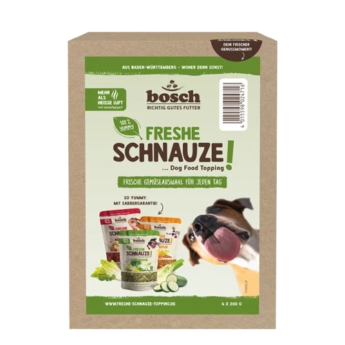bosch Freshe Schnauze Topping - Aktionspaket Gemüse 6x200g