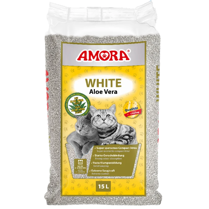 AMORA Katzenstreu White Aloe Vera