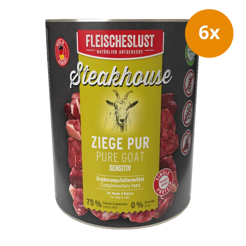 Fleischeslust Steakhouse Ziege pur 800 g