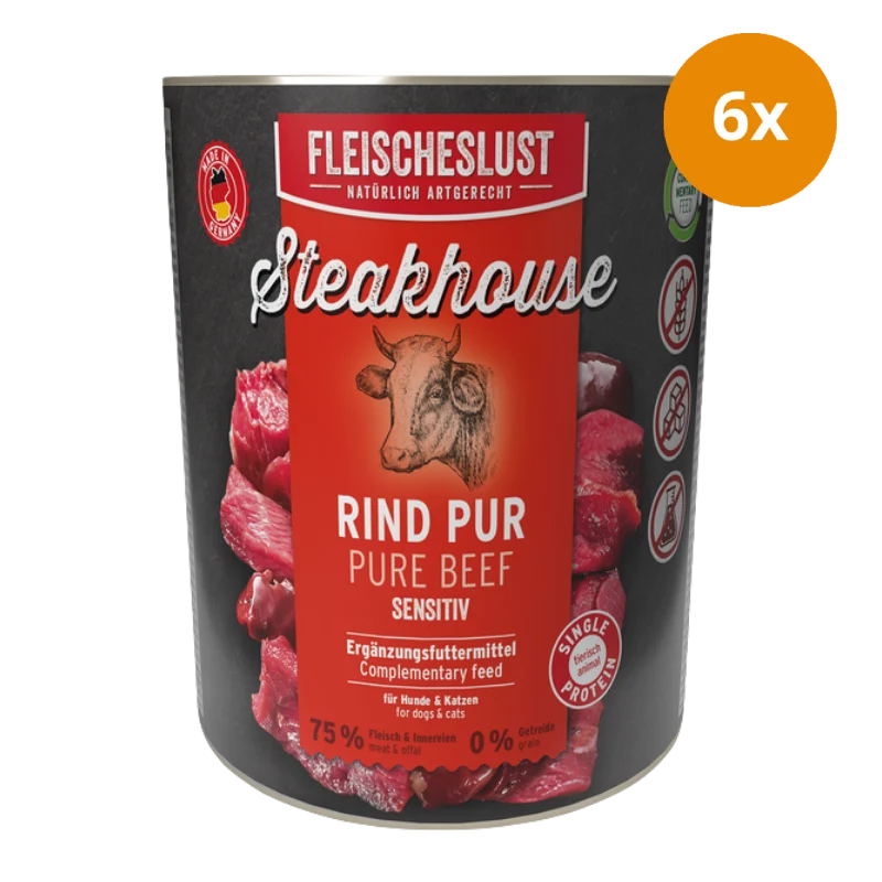Fleischeslust Steakhouse Rind pur 800 g