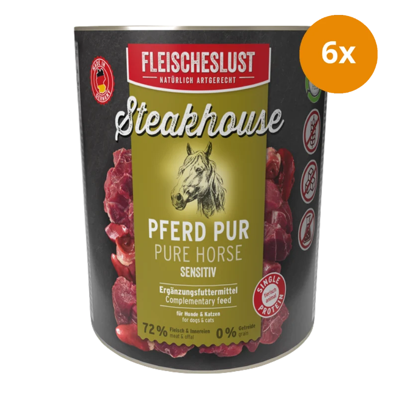 Fleischeslust Steakhouse Pferd pur 800 g