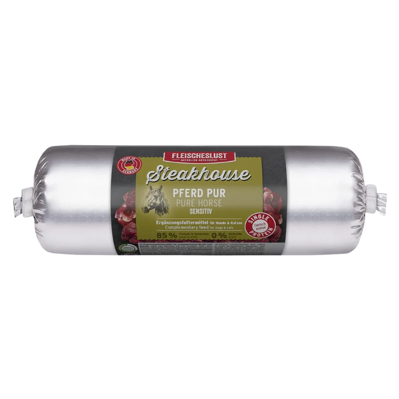 Fleischeslust Steakhouse Pferd pur 500 g