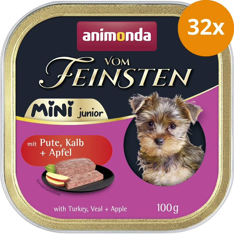 Animonda vom Feinsten Mini Junior mit Pute, Kalb & Apfel 100 g