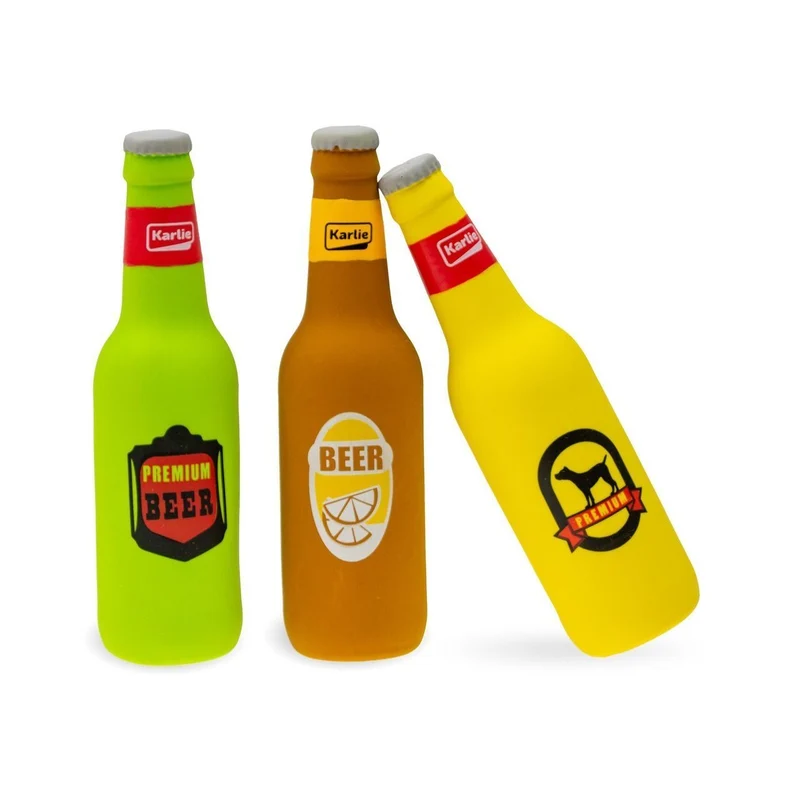 Bierflasche mit Squeaker