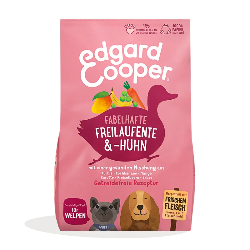 Edgard & Cooper Dog Ente & Huhn Junior