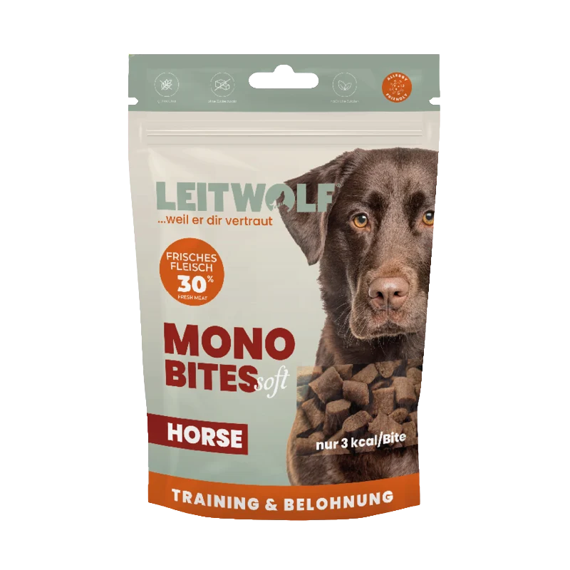 Leitwolf Mono Bites Horse 150 g
