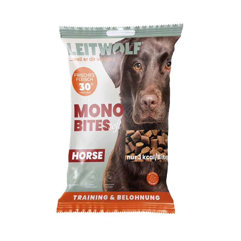 Leitwolf Mono Bites Horse 80 g